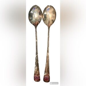 Vintage Silver Plated Serving Spoons set of 2 International Silver Company 13”